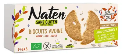 CIASTKA OWSIANE BEZGLUTENOWE BIO 130 g - NATEN