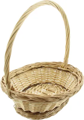 Produktbild von Bügelkorb "Braunstreif", T 29 x B 24 x H 10 cm, Einkaufskorb, Shoppingkorb