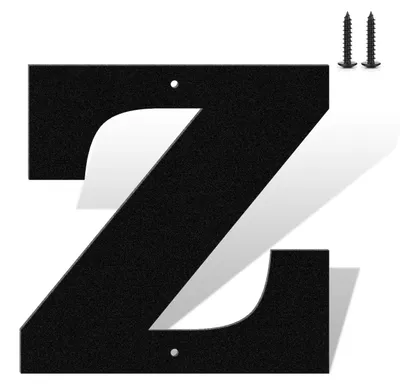 Productafbeelding van Metalen huisnummer en letters 15,2 cm, weerbestendig, inclusief cijfers en letters A-Z