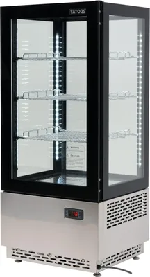 Zdjęcie produktu dla Witryna chłodnicza, zakres temperatur -0 ~ +12˚C, 180 W, 78 l, 43 x 39 x 98 cm