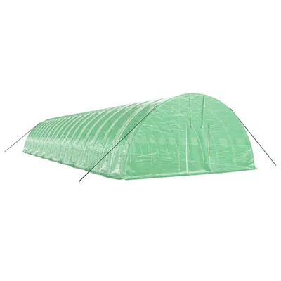 Obrázok produktu pre vidaXL skleník s oceľovým rámom zelený 108 m² 18x6x2,85 m