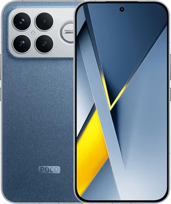 A smartphone is shown from the back and side, with the screen displaying a graphic.