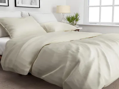 Productafbeelding van Zohome Dekbedovertrek Satinado Off white 140x200-220 cm 100% Katoensatijn