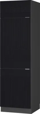 Produktbild von Kühlumbauschrank Vicco Fame-Line Schwarz gestreift 60 cm, Model 50713