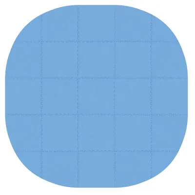 Produktbild von vidaXL Pool Bodenschutzmatte 25 stk. Ø 292 cm Rund EVA-Schaum Blau