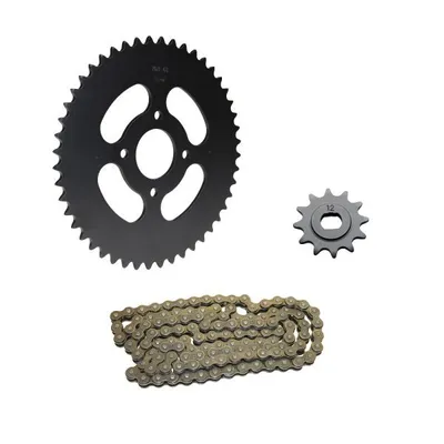 Produktbild von Kettensatz 3-teilig schwarz 12/48 Zähne für Hercules Prima 2 3 4 5 5 M 4 5 HR2 P 1 3 MX1 Optima