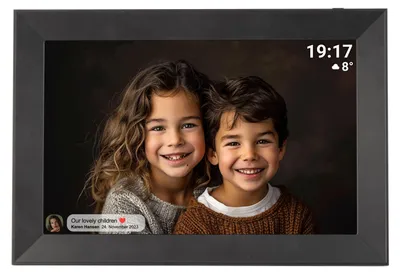 Produktbild von Denver Frameo Pff-1012B Digitaler Bilderrahmen (25,7 Cm) – Schwarz