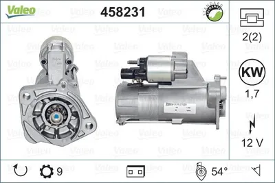 Produktbild von VALEO 458231 Starter Anlasser 1,7kW für VW PASSAT Variant (3B6) 12V