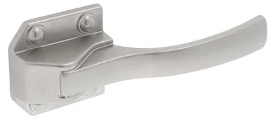 Imagen del producto de Manija para muebles de zamak. Distancia entre agujeros: 32 mm. Acabado en níquel envejecido