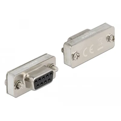 Produktbild von DeLOCK RS-232/422/485 Loopback Adapter mit DB9 Buchse, Serial RS-232/422/485 DB9, Silber