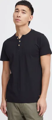 Produktbild von SOLID SDVolker Herren T-Shirt Kurzarm Shirt mit Grandad-Ausschnitt und Knopfleiste Baumwollmischung Regular fit