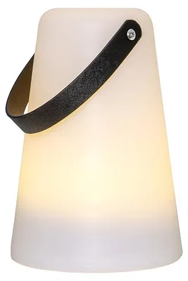 Productafbeelding van LED-buitenlamp/lantaarn LINTERNA - warmwit LED-licht - hoogte: 20 cm - batterij - timer - voor buitengebruik