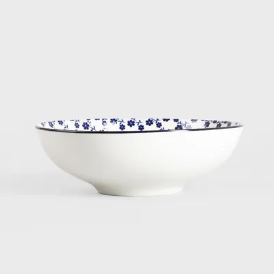 Zdjęcie produktu dla HOMLA Misa NAVIA granatowa w kwiatuszki 21 cm