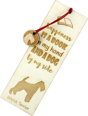 Produktbild von Welsh Terrier - Lesezeichen mit Hund, personalisiertes Lesezeichen, Hundeaccessoire für Leser der Marke Art-Dog
