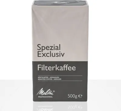Produktbild von Melitta Spezial Exclusiv - 500g Kaffee gemahlen, Filterkaffee vakuumverpackt