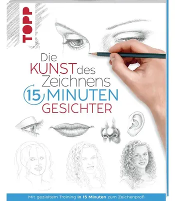 Image de ISBN Die Kunst des Zeichnens 15 Minuten - Gesichter, Kunst & Design, Deutsch, 96 Seiten