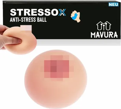 Immagine prodotto di STRESSOX Palla per impastare il seno Palla per massaggi al seno antistress Squeeze Boobs