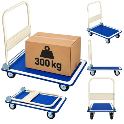 Produktbild von Plattformwagen 300 kg klappbar, Transportwagen 915 × 615 mm