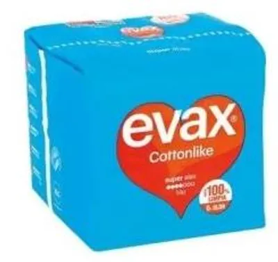 Immagine prodotto di Assorbenti Evax Cotonelike Super con ali, confezione da 12