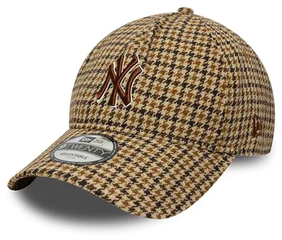 Produktbild von New Era MLB 9TWENTY Check Cap New York Yankees beige