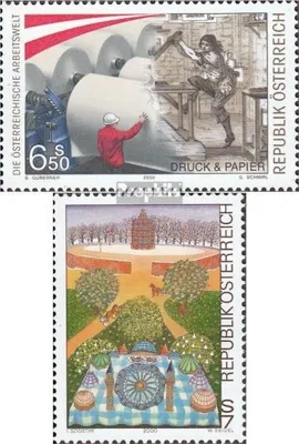 Produktbild von Briefmarken Österreich 2000 Mi 2330,2331 (kompl.Ausg.) postfrisch Arbeitswelt