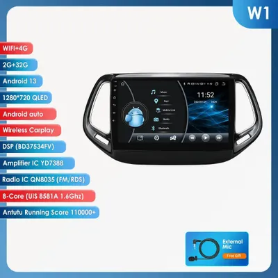 Zdjęcie produktu dla Radio samochodowe - Odtwarzacz multimedialny - System nawigacji GPS - Carplay - Android 14 - 9-calowy ekran dotykowy