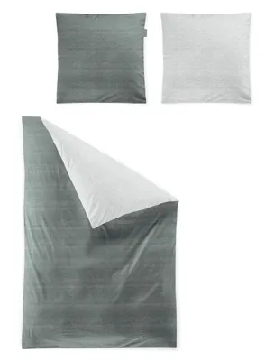 Immagine prodotto di Set di biancheria da letto in maco-satin Irisette Wave-HK 8557 sage 135 x 200 cm + 1 federa 80x80 cm