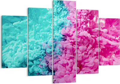 Produktbild von Bild auf Leinwand - Leinwandbild - Abstraktion modern - 150x100cm - Wand Bild - Wanddeko - Leinwanddruck - Bilder - Kunstdruck - Wanddekoration - Leinwand bilder - Wandkunst - EA150x100-3908