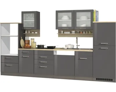 Obrázok produktu pre Kuchynský blok so spotrebičmi Optifit Kaya290 270 cm farba čela dub divý matný farba korpusu dub divý matný