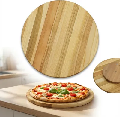 Produktbild von ECO Drehbares Brett 35 cm aus Kirsche zum Servieren von Pizza, Snacks, Kuchen