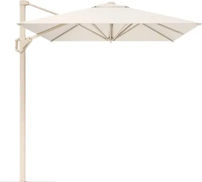Produktbild von Platinum Sonnenschirm eckig Voyager T¹ Basic | hinten kippbarㅤ2 Ivory | Sandstone 2.5 x 2.5 Meter