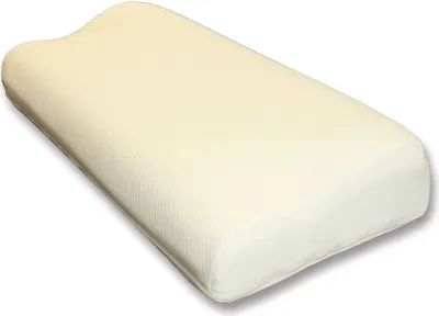 Produktbild von Spessarttraum Nackenstützkissen Bronze Füllung: Formschaum RG 50 Bezug: 100% Lyocell Größe 60x31x12cm Farbe weiss