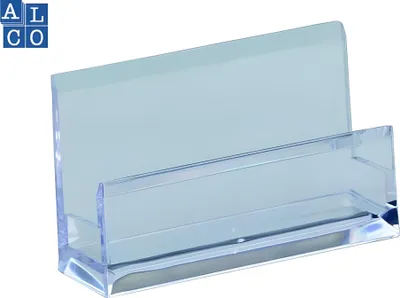Zdjęcie produktu dla Akrylowe etui na wizytówki Alco 103x60x30mm krystalicznie przezroczyste 1 szt