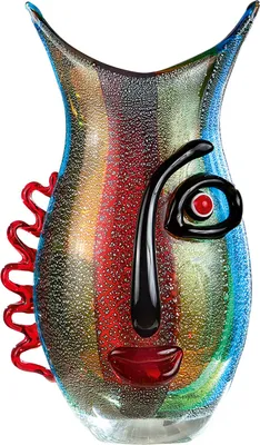 Produktbild von Casablanca by Gilde  Glasart Design-Vase Vista  durchgefärbt, handgearbeitet H. 33,5 cm,39586