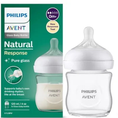 Produktbild von Philips AVENT Natural Response SCY930/01 Babyflasche 120ml, langsame Durchflussrate