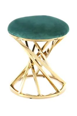 Produktbild von QIYANO Sitzhocker Asaria Grün - Edles Design, Weicher Samtbezug, Wohnzimmer