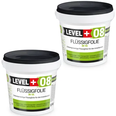 Obrázok produktu pre Tekutá fólia do interiéru, hydroizolácia kúpeľňa kuchyňa sprcha 3Kg, pružná izolácia Level+08