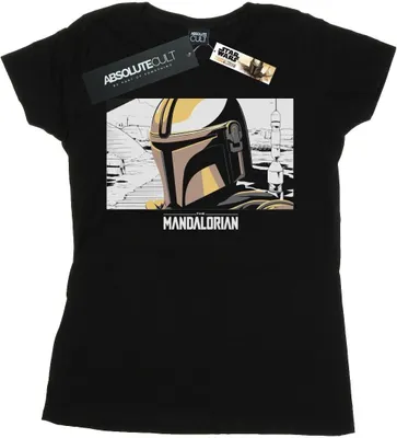 Produktbild von Star Wars - "The Mandalorian" T-Shirt für Damen BI43071 (M) (Schwarz)
