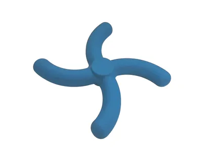 Produktbild von Nobby Hundespielzeug Vollgummi Boomerang blau
