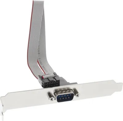 Produktbild von INLINE Serielles Slotblech 9-pol Stecker an 10-pol Buchsenleiste 1:1 0,25m