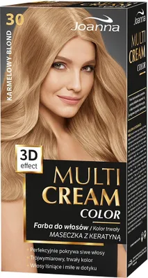 Obrázek produktu pro Joanna Multi Cream Color 3D Farba do włosów 30 Karmelowy Blond