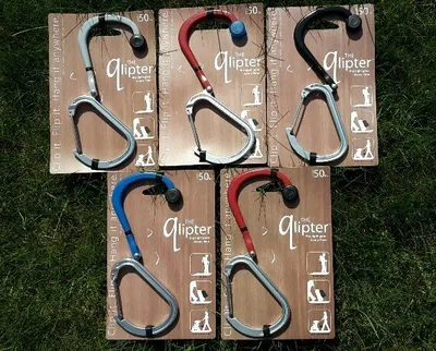 Image de Qlipter Mousqueton universel avec crochet noir thunder