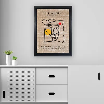 Produktbild von Wallity, LSJ61960827841- LEA1971, Bunt, Leinwandbilder, 66 x 96 cm, 100% Jute