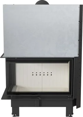 Produktbild von Kamineinsatz aus Stahl KRATKI MBO links 15 kW Ø 200 mit Schiebetür