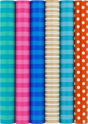 Immagine prodotto di A righe - Carta da regalo assortita - 500 x 70 - 3 rotoli