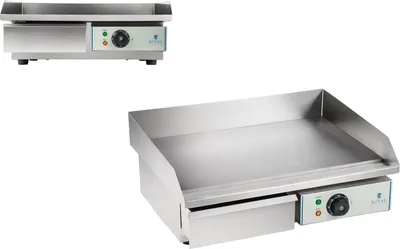 Obrázek produktu pro ROYAL Catering Grilovací deska elektrická - 55 cm - hladká -1 x 3,0 kW