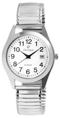 Produktbild von Herrenuhr Edelstahl  aus Edelstahl mit Datumsanzeige, leserliche Zahlen