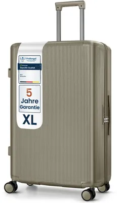 Produktbild von 4FLY Hartschalen Reisekoffer 78 cm (103L) aus Polycarbonat – mit TSA-Schloss, 4 Spinner-Doppelrollen und Aluminium-Teleskopgriff, Aufgabegepäck