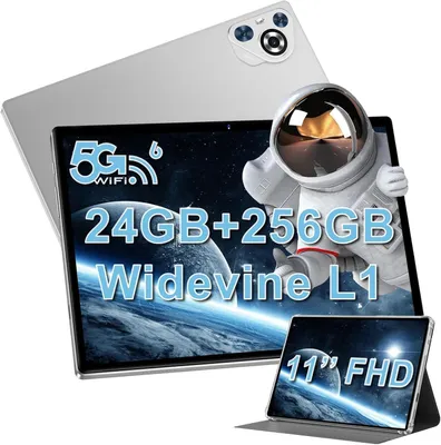 Produktbild von Tablet 11 zoll Android 24 GB RAM+256GB ROM 1TB TF Widevine L1 Silber