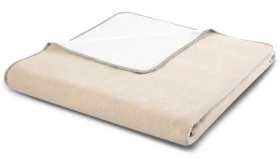 Produktbild von Biederlack Wohndecke Recover Doubleface Farbe Beige Nature Größe 150 x 200cm